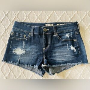 Indigo Rein Distressed Denim Shorts Size 5